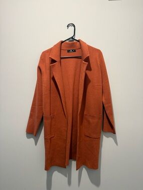 NWOT Rust Open-Front Women’s Knit Cardigan Sweater